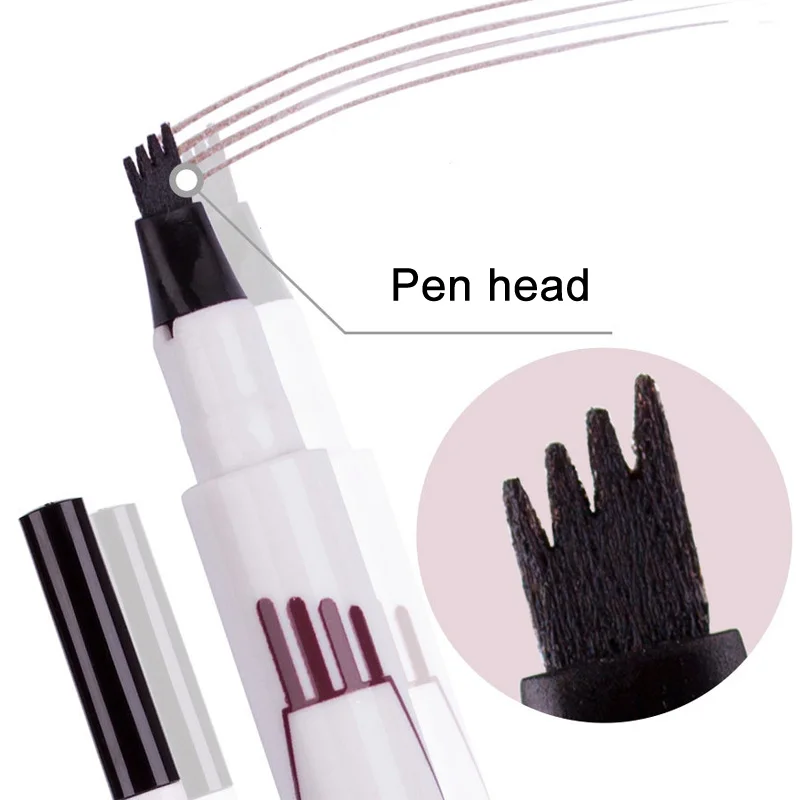 

Hot Microblading Tattoo Eyebrow Ink Pen Fork Tip Sketch Enhancer Waterproof Eye Brow Makeup Pencil wyt77