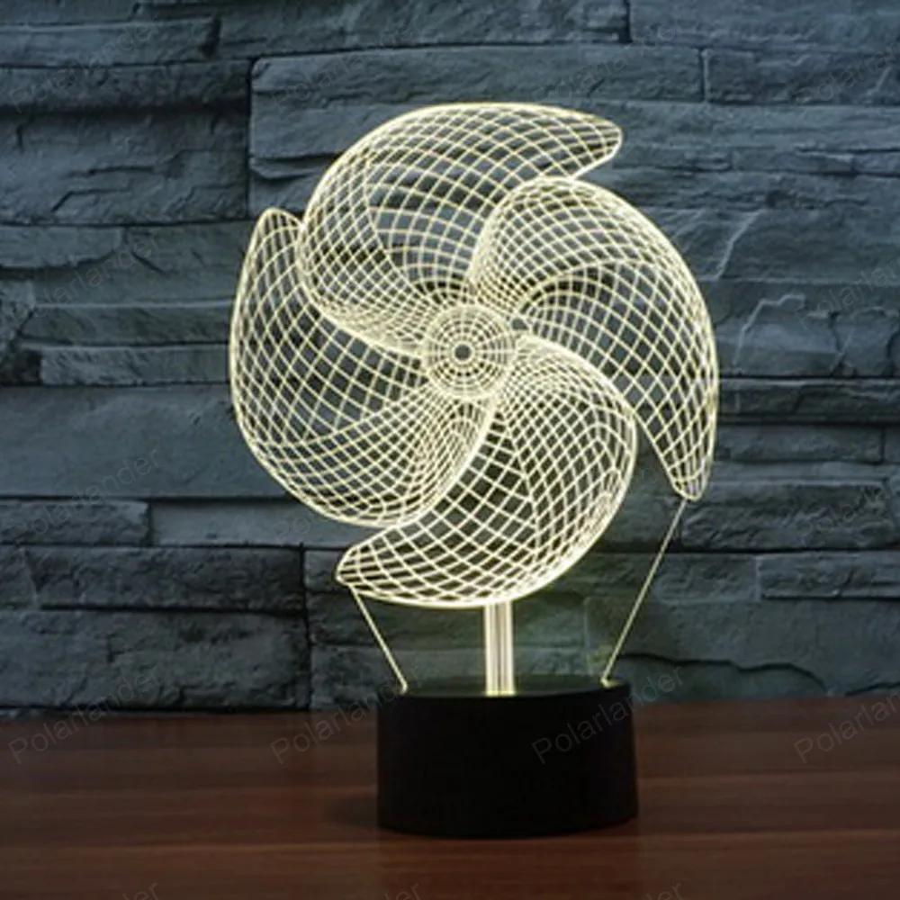 7 color changing table lamp USB colorful touch LED visual Night lights home decoration 5Vin