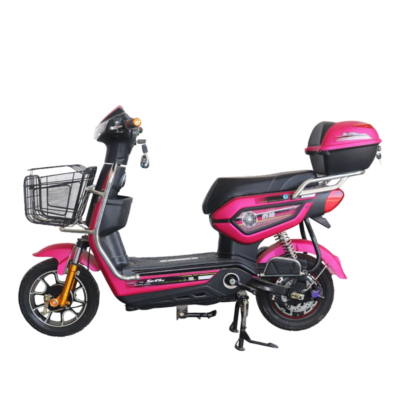 

48V Electric Bicycle 48V 12A Lead Acid Battery More Color In Stock Factory Directly Electric Scooter Brushless Hub Motor Ebike