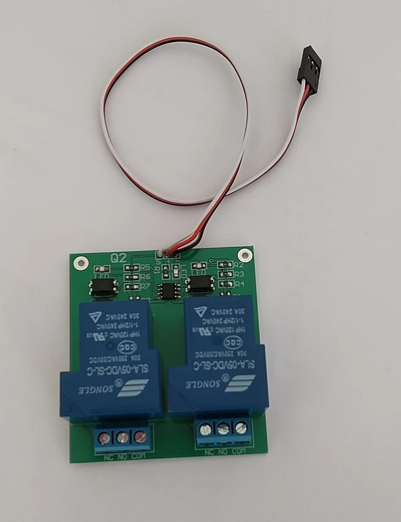 

Upgraded 30A PWM Relay Switch Controller 1Ch Servo Signal Input 2CH Electric LED/Smoke Remote Control Module For RC Drone
