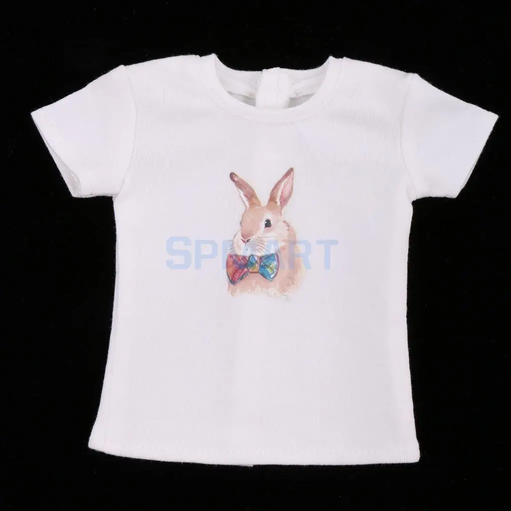 MagiDeal Cotton Summer Short Sleeve T-shirt Dress for 1/3 1/4 BJD for SD for Dollfie Dolls Clothes Accessory Kids Girls Gift