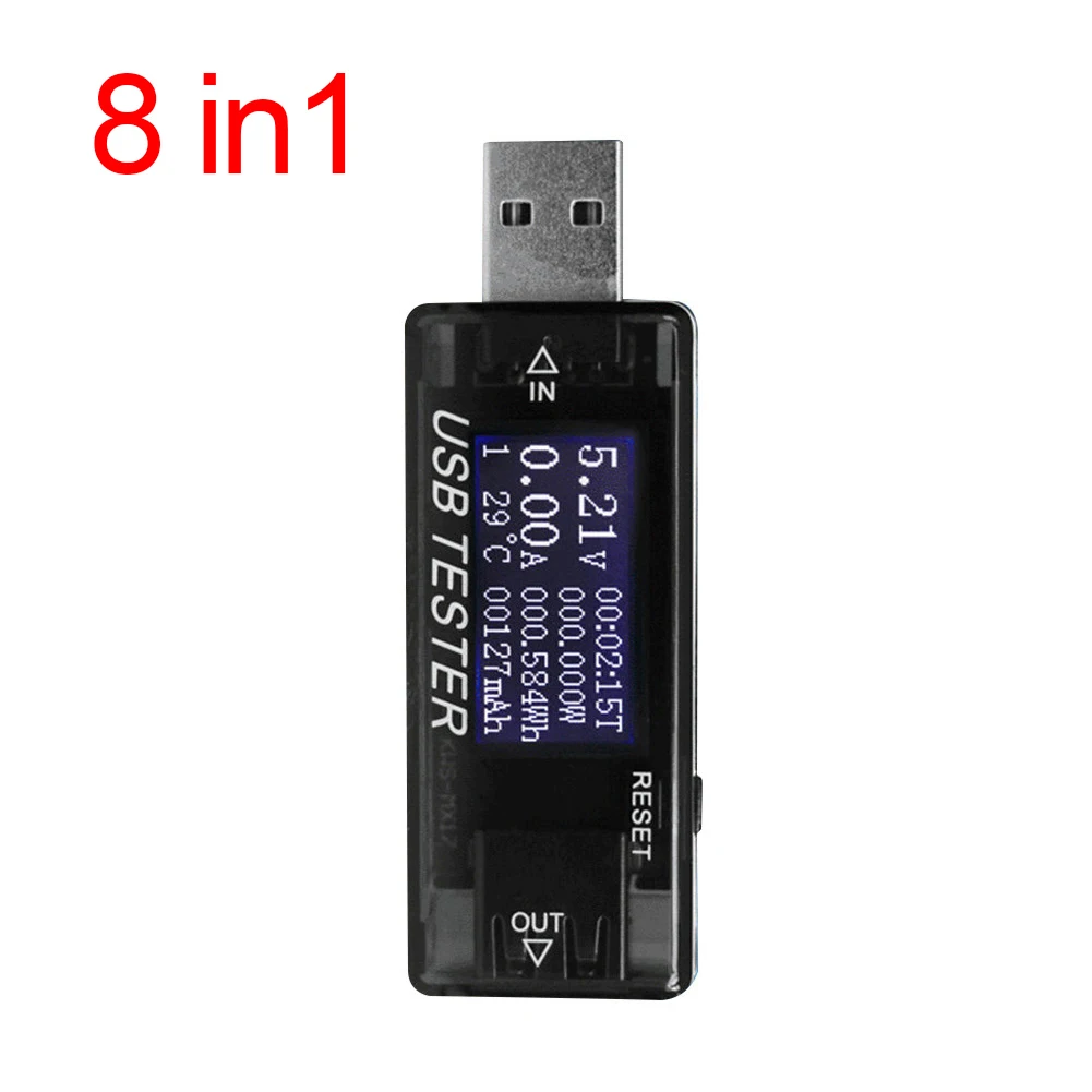4V-30V 0-5A USB Tester Current Voltage Digital Dispay Power Bank Meter Voltmeter