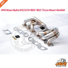 JKVK RACING Skyline R32 R33 R34 RB20 RB25 RB20DET RB25DET низкое крепление T3 турбо коллектор выпускной коллектор