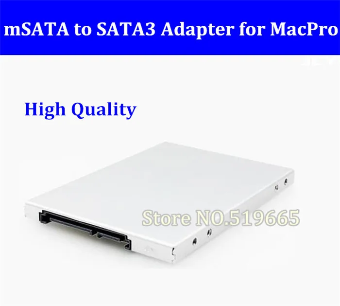 

NEW High Quality 7mm mSATA 52Pin to 2.5 SATA3 22pin Hard Drive HDD Tray Carrier Sled Bracket Conversion kit For MacPro/Windows