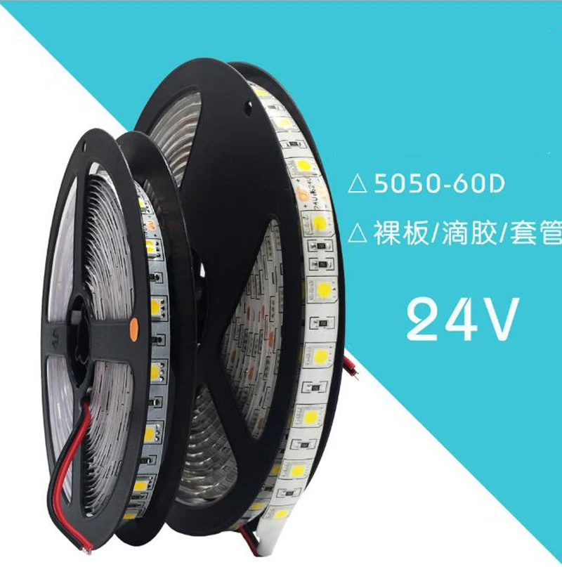 Super Bright 5M 12V SMD5050 Waterproof Flexible Red LED Strip Light Lamp IP65