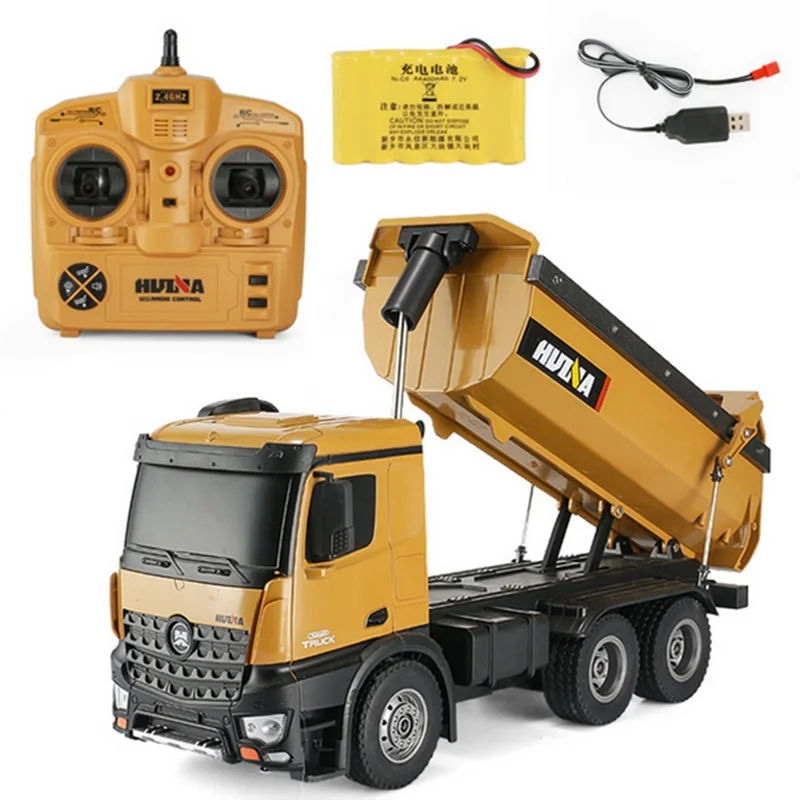 Huina 573 RTR 2 4 ГГц 10 канала 1:14 дистанционного Управление RC самосвал