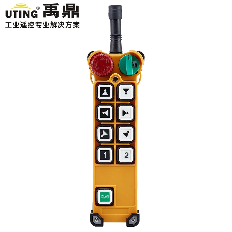 

F24-8D industrial wireless universal radio remote control transmitter distance for overhead crane AC/DC transmitter
