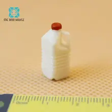 Dollshouse кухня Миниатюрный Кукольный дом пластик белый бутылки молока игрушка декоративные 1/12 масштаб
