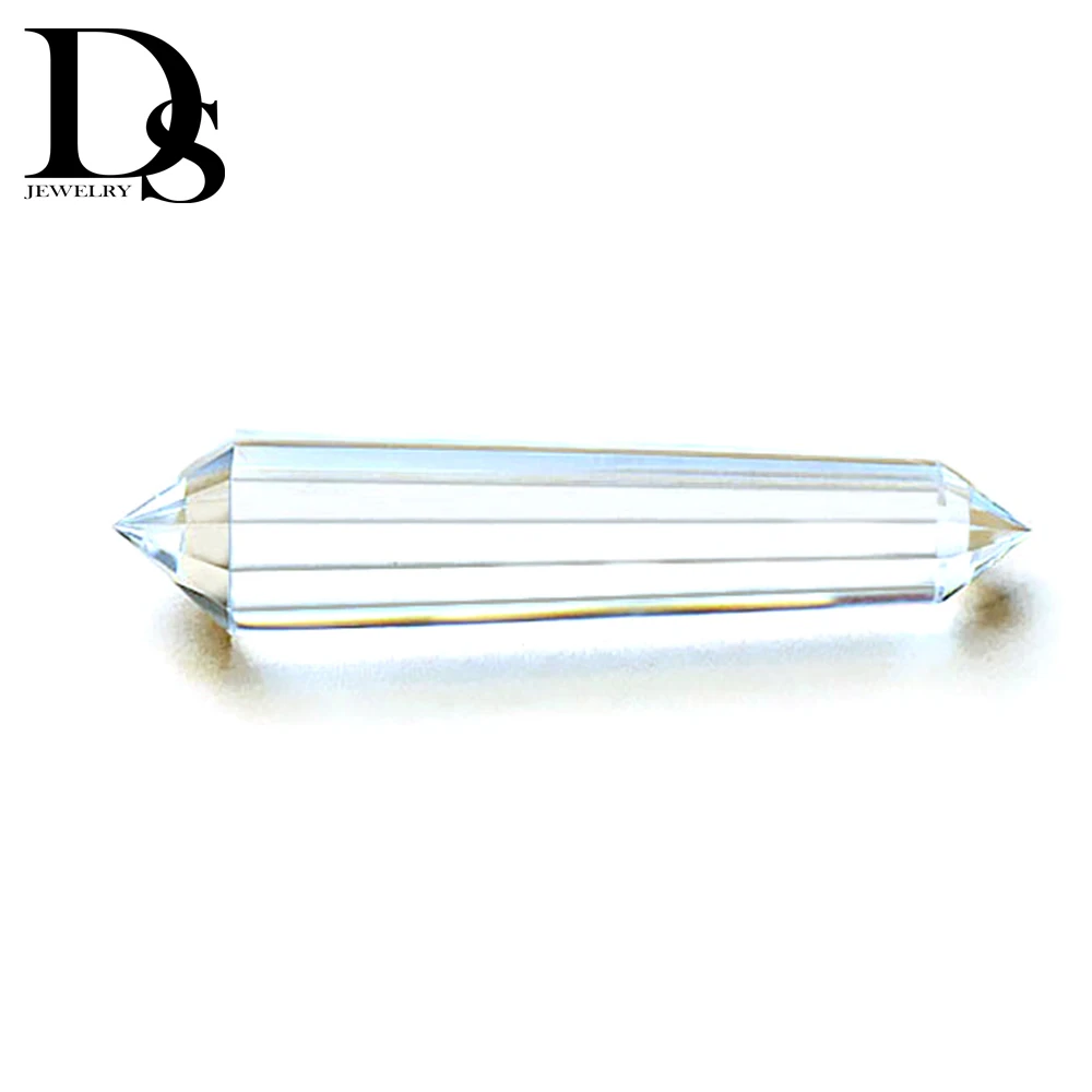 Высокое качество 12 сторонний прозрачный Vogel Стиль кварцевый кристалл палочка 24 сторонняя двухсторонняя палочка Вдохновленный духовный Reiki исцеляющий кристалл
