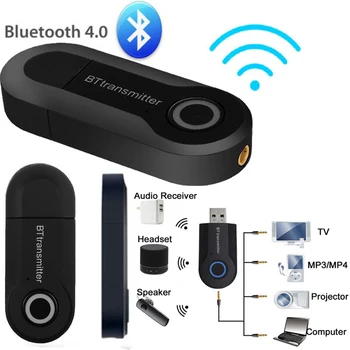 

Wireless Bluetooth Transmitter For TV PC Speaker 3.5mm Jack AUX Hi-fi Stereo Audio Music Adapter low latency high quality audio