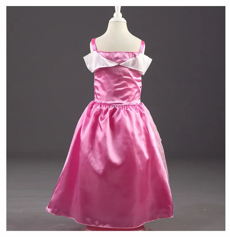 Новое платье Золушки для девочек Белоснежки, платья для девочек в стиле Рапунцель, детские платья принцессы Авроры маскарадный костюм Одежда для детей