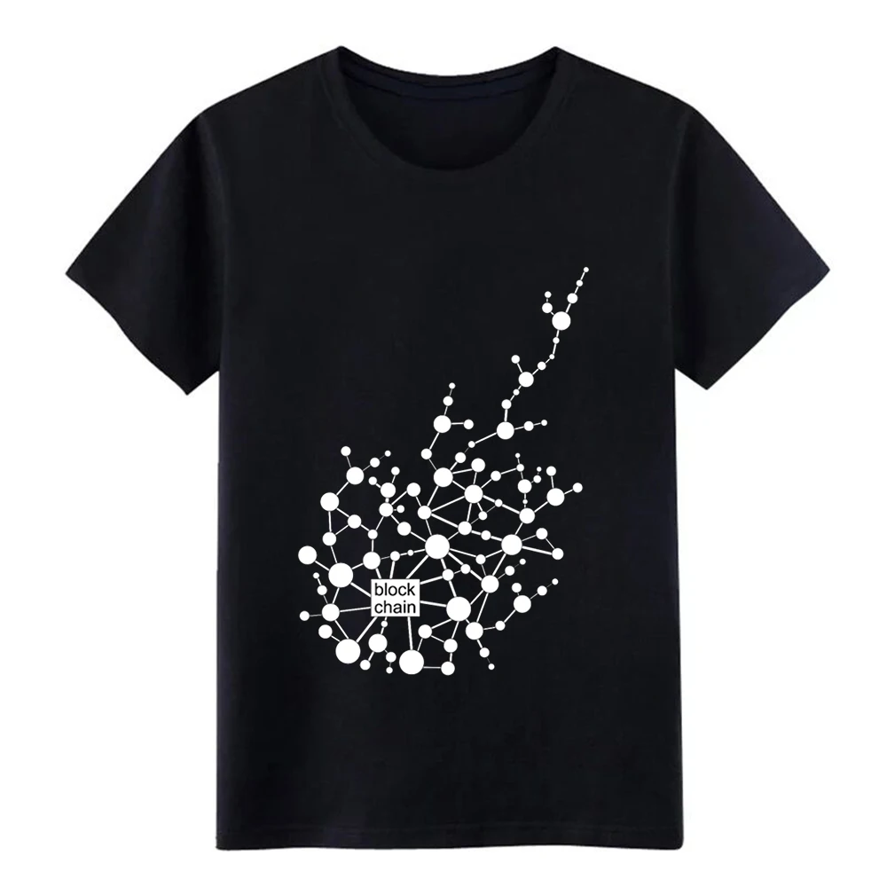 Men's The Future Of Blockchain And Cryptocurrency t shirt Print cotton size S-3xl cool Loose Humor Spring cool shirt