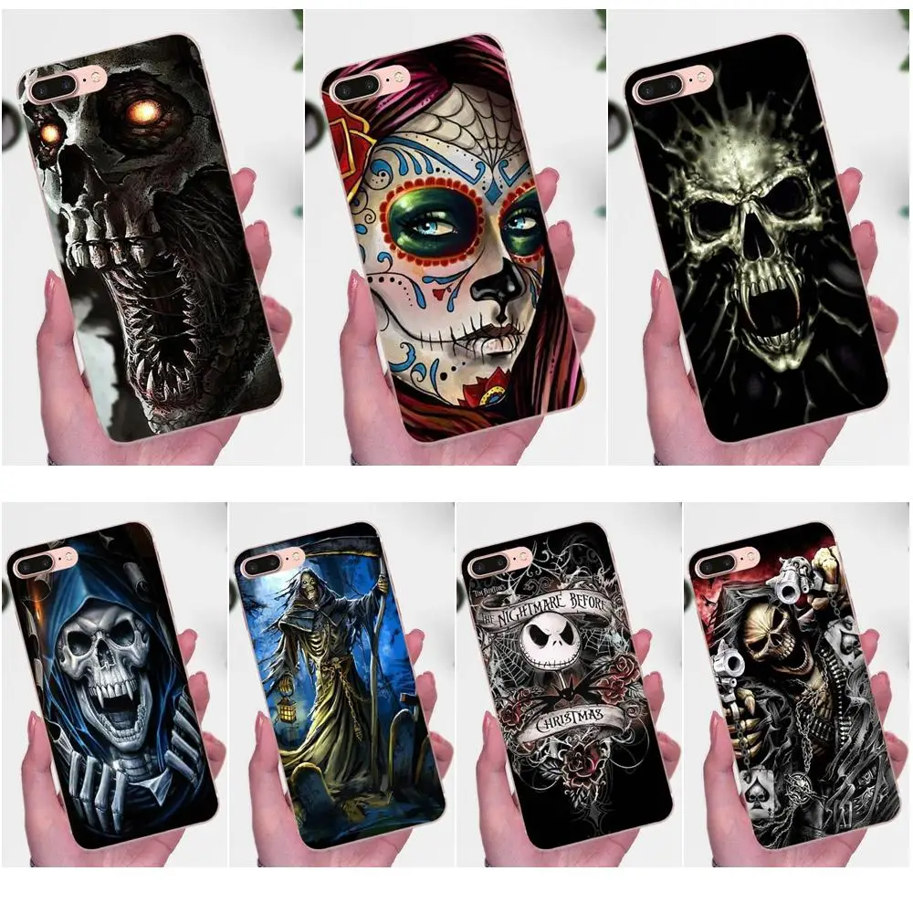 Grim Reaper Череп Скелет для Galaxy J1 J2 J3 J330 J4 J5 J6 J7 J730 J8 2015 2016 2017 2018 мини Pro мягкие ТПУ чехлы