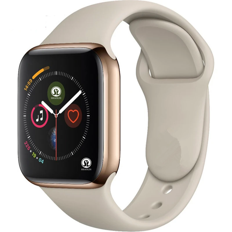 

DEHWSG New Bluetooth Smart Watch Series 4 Smartwatch Red Button Matte Case For Apple iOS Android Xiaomi Watch Series 4 iwo 8