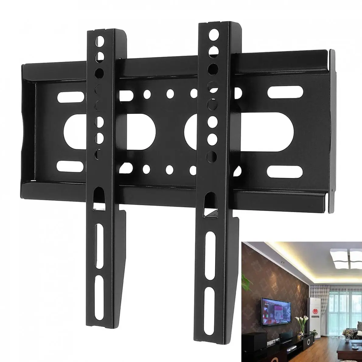 

Universal 25KG TV Wall Mount Bracket Fixed Flat Panel TV Frame for 14-42 Inch LCD LED Monitor Flat Panel Bracket