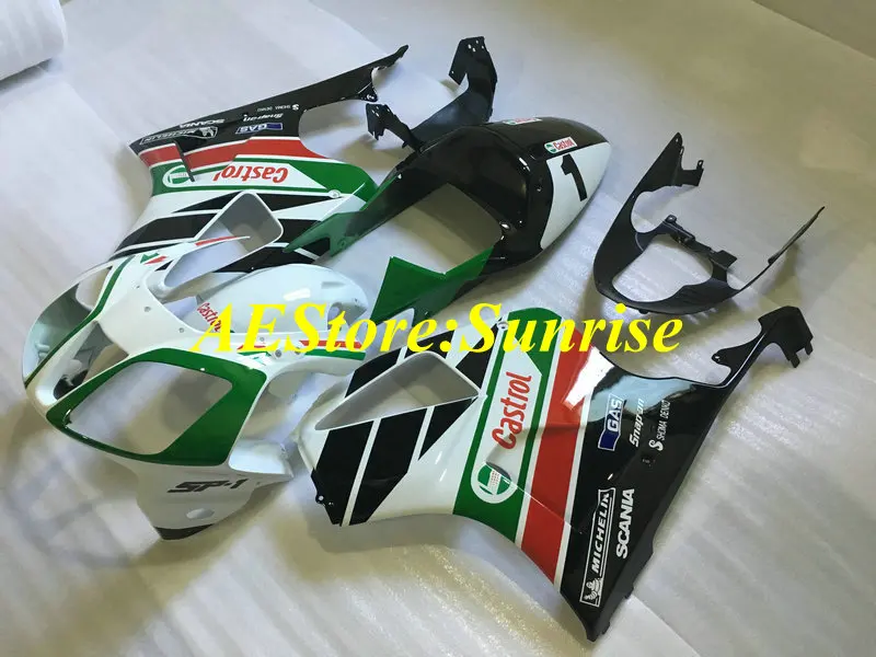 

Motorcycle Fairing kit for HONDA VTR1000 SP1 00 01 02 03 VTR VFR 1000 2000 2001 2003 ABS white green Fairings set+gifts HZ02