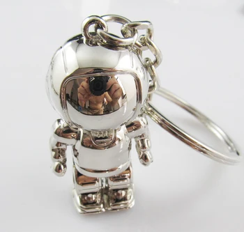 

new arrival high quality asimo 3D key chain spaceman keychain robot key ring key holder drop shipping
