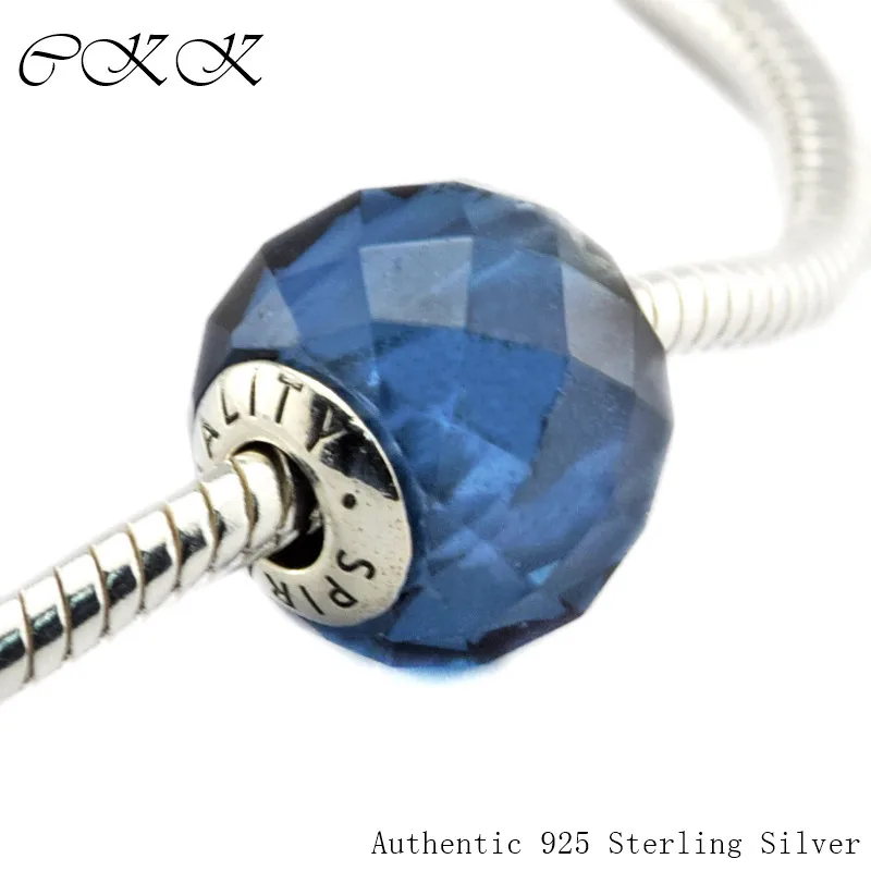 

Authentic 925 Sterling Silver Dark Blue Spirituality Essence Charm Beads for Jewelry Making Fit Essence Bracelets DIY PES020A