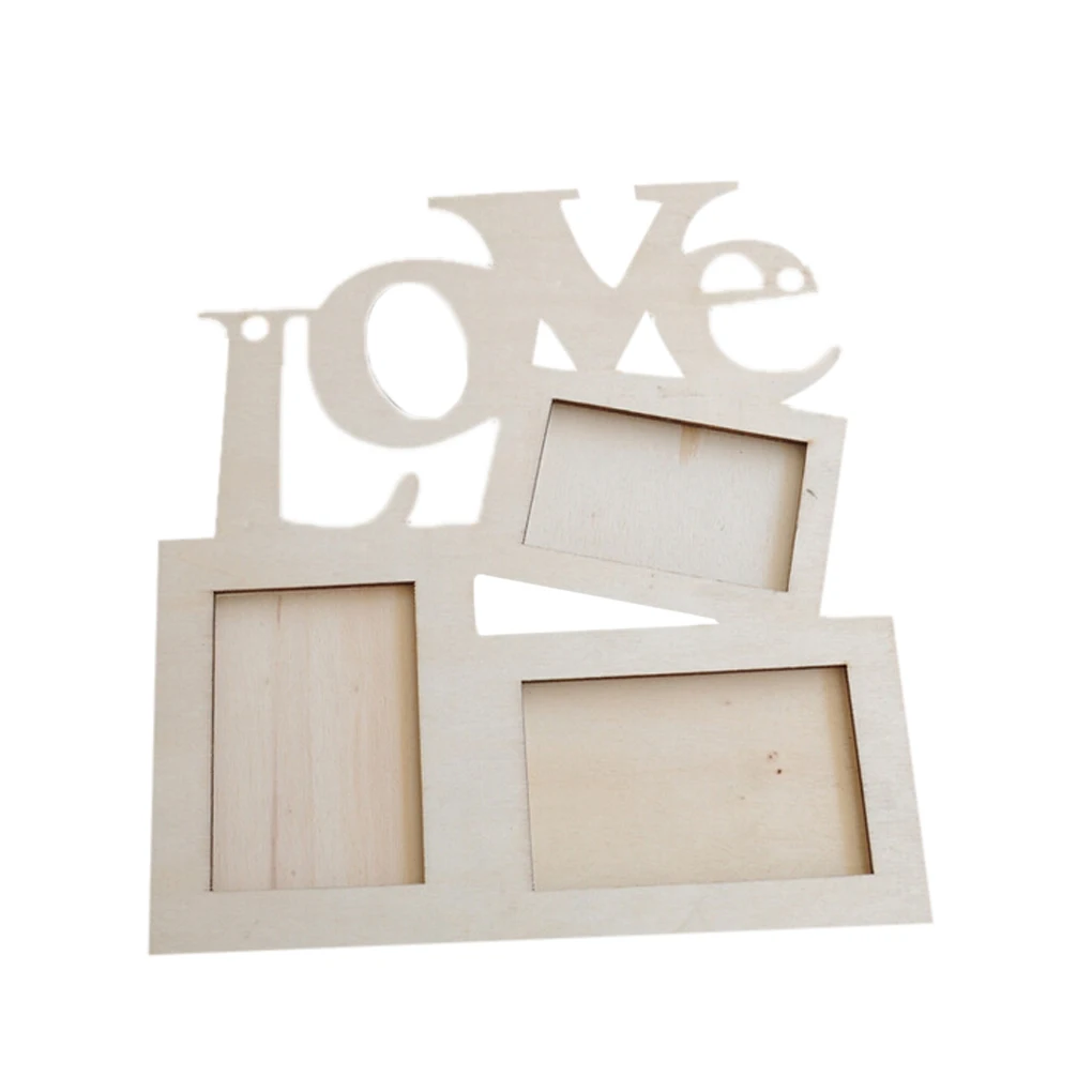 

Hollow Love Design Wooden Photo Frame Picture Frame Art Home Decor