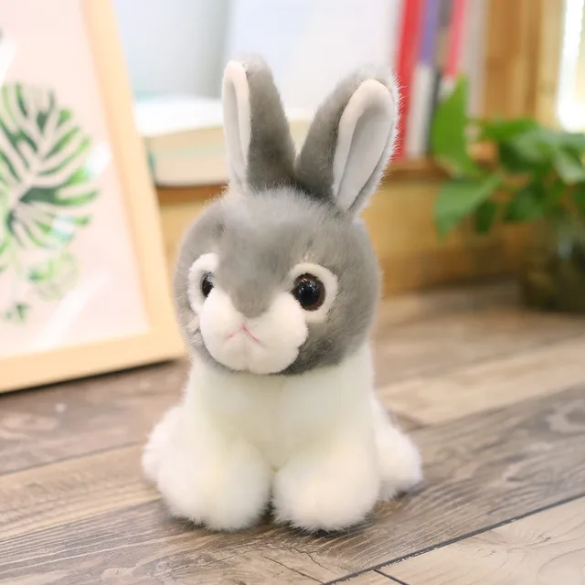 lifelike stuffed bunny