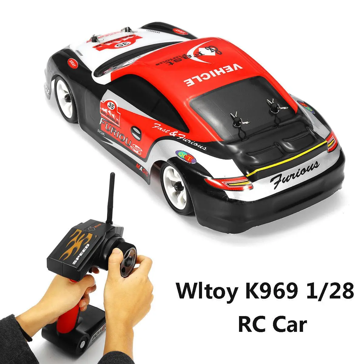 K969 1/28 2,4G 4WD матовый RC автомобиль Высокая скорость Дрифт автомобиль игрушка для детей, ЕС Plug