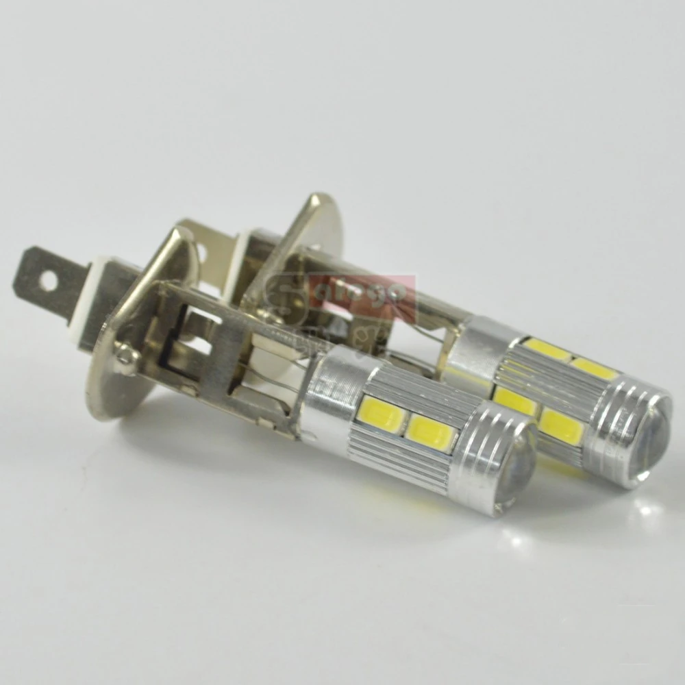 2 шт. Противотуманные фары H1 H3 10D 5730 светодиодный фонарь 10SMD Автомобильная Стоматологическая лампа противотуманная головка стояночный сигнал головной светильник лампа 12 В Белый