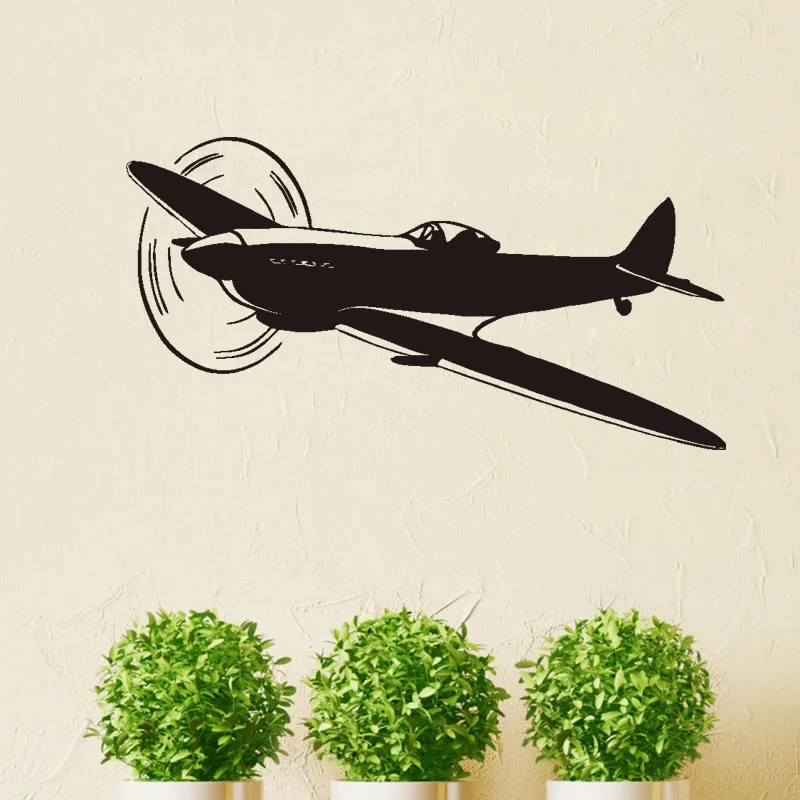 Airplane Wall Decals Vinyl Removable Home Decor Wall Stickers