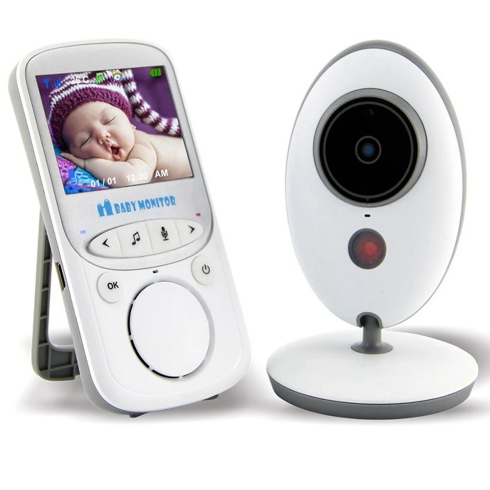

Portable Wireless LCD Audio Video Baby Career Baby Monitor with Music Player Temperature Display Camera Baby Walkie Talkie