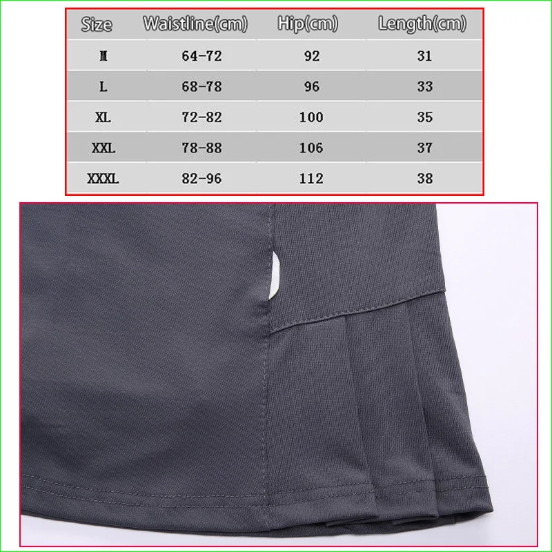 Женская юбка для настольного тенниса, дышащая, для бадминтона, волейбола, бега, гольфа, трапециевидной формы, юбки хорошего качества