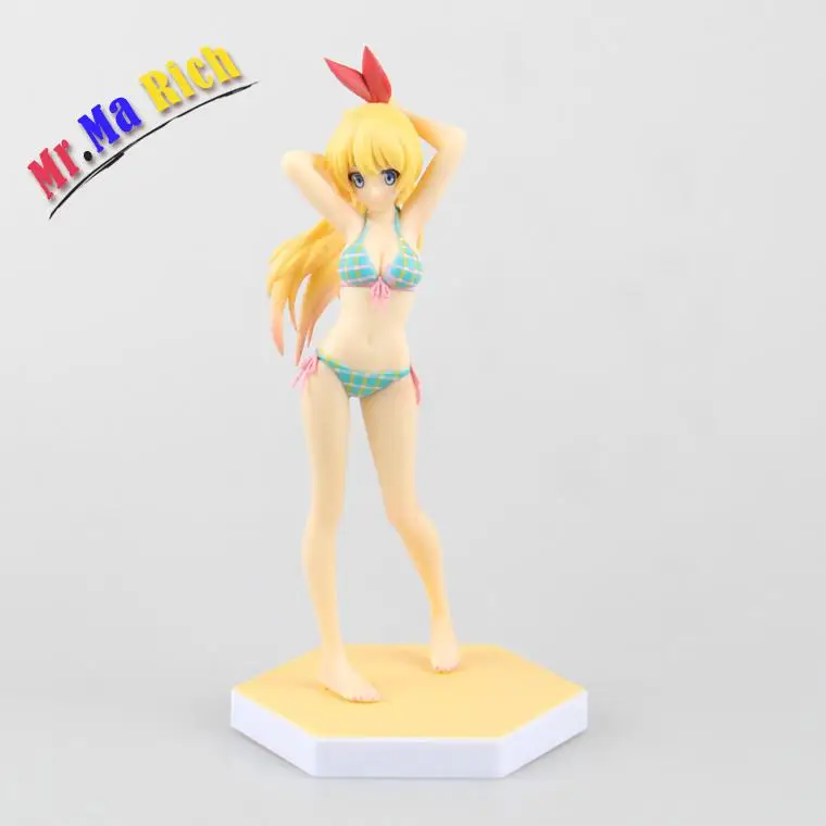 18 см сексуальный купальник Nisekoi Chitoge Kirisaki пляжная королева аниме фигурка ПВХ