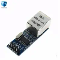 10PCS/LOT mini ENC28J60 LAN Ethernet Network Board Module 25MHZ Crystal AVR 51 LPC 3.3V+