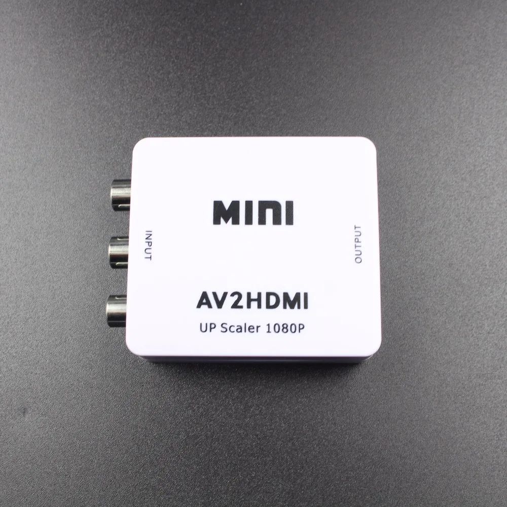 Мини AV2HDMI RCA CVBS AV в HDMI конвертер адаптер для видеомагнитофона DVD 720P 1080P|av to hdmi|av hdmi