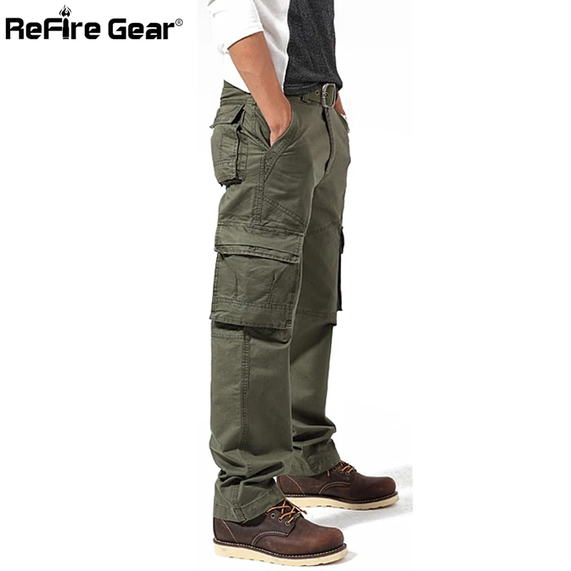 

Fashion Militar Style Men's Cargo Pants Casual Large Pockets Tactical Military Pants Spring Male Cotton Fashion Army Trousers