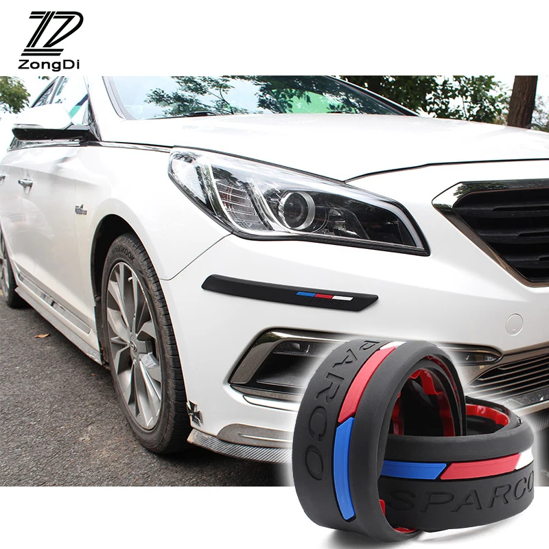 

ZD 2X Car Anti-collision Strip Bumper Silicone anti-rubbing Stickers For Mazda 3 6 Renault cilo for universal car accessories