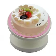 Вращающаяся вращающаяся подставка для украшения торта на платформе, вращающаяся подставка для украшения торта, пластиковая подставка для помадки, инструмент для выпечки DIY