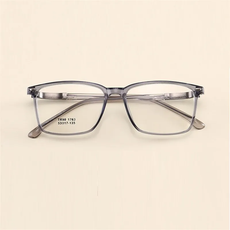 Brille Männer Frauen matte 1 1 Myopie Vazrobe Optische 67 Black Brillen grau Index Objektiv Rahmen Tr90 Transparent rosa 1 56 Schwarzes 61 Harz fwwvzItq