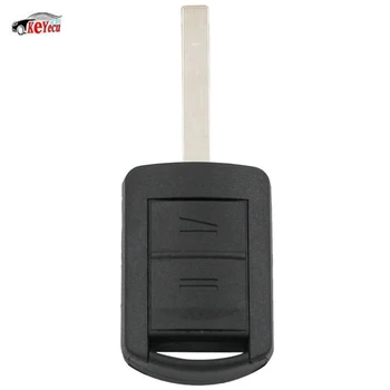 

KEYECU New Remote Key 2 Button 433.92MHz ID40 Chip for Opel Vauxhall Corsa C Combo 2001-2004 HU100 Blade