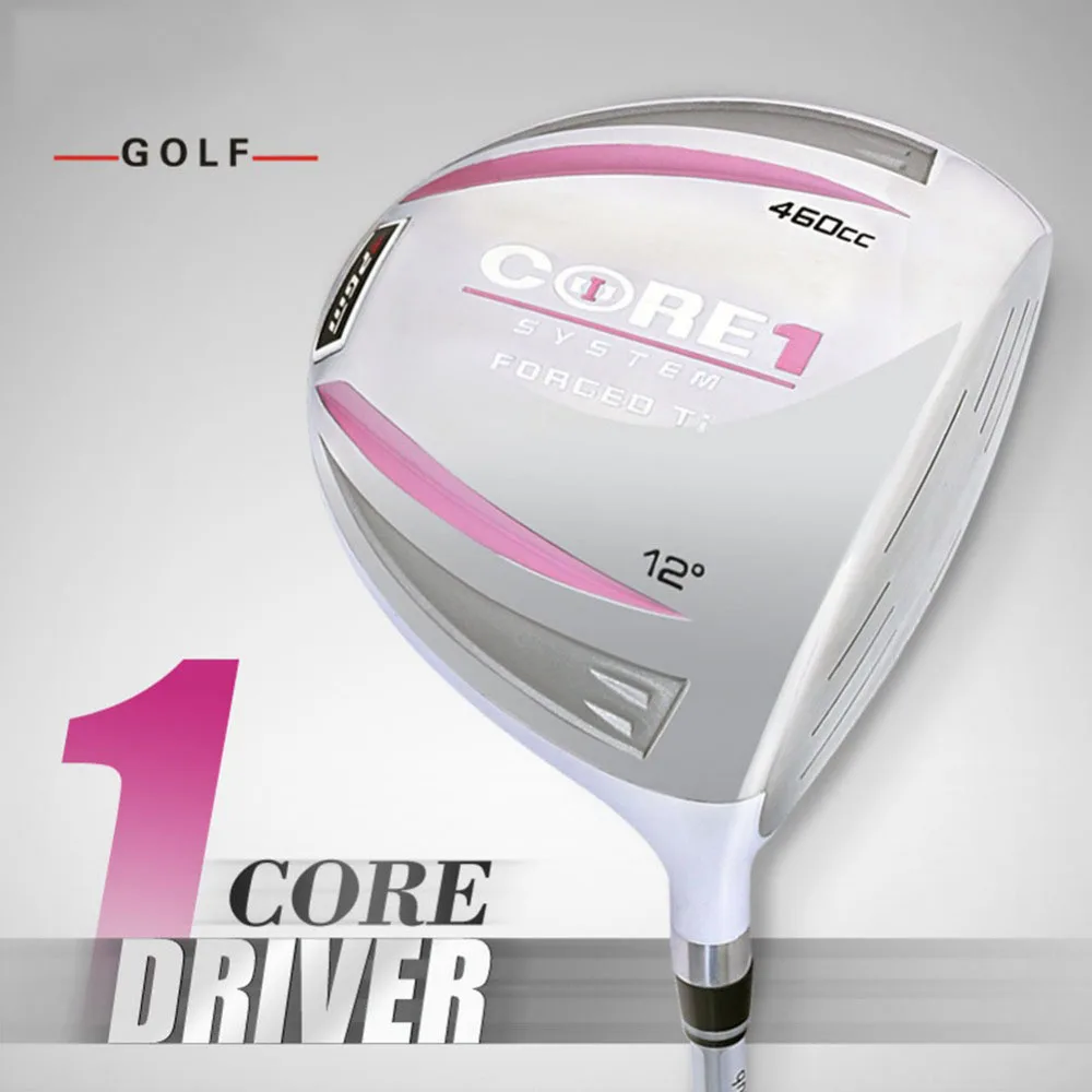 CRESTGOLF Гольф Драйверы Core 1# гольф леса клубы с резиновыми ручками Для женщин дерево клубы