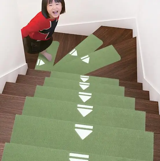 6pcs Luminous Carpet Stair mats Self-Adhesive Stairs Carpet Non-slip Dark Safety Floor Fluorescent for kids Stair pad mat 6pcs Luminous Carpet Stair mats Self-Adhesive Stairs Carpet Non-slip Dark Safety Floor Fluorescent for kids Stair pad mat
