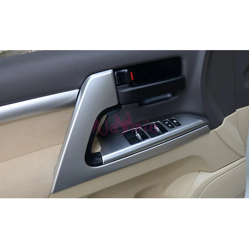 Skup Chrome Car Styling 2008 2017 uchwyt klamki miska gniazdo elektryczne osłona wentylacyjna wykończenie panelu dla Toyota LC Land Cruiser 200 akcesoria