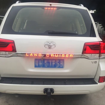 

LED light System Chrome Rear Trunk Lid Cover For Toyota Land Cruiser 200 FJ200 LC200 Accessories 2016 2017 2018