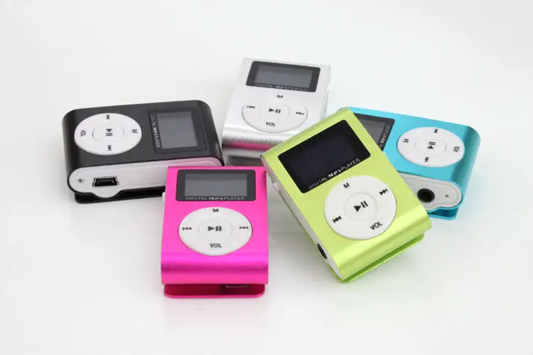 Портативный MP3 ЖК-экран металлический мини-клип MP3-плеер с Micro TF/SD слот для карт Спорт MP3 Музыкальные плееры walkman(без гарнитуры