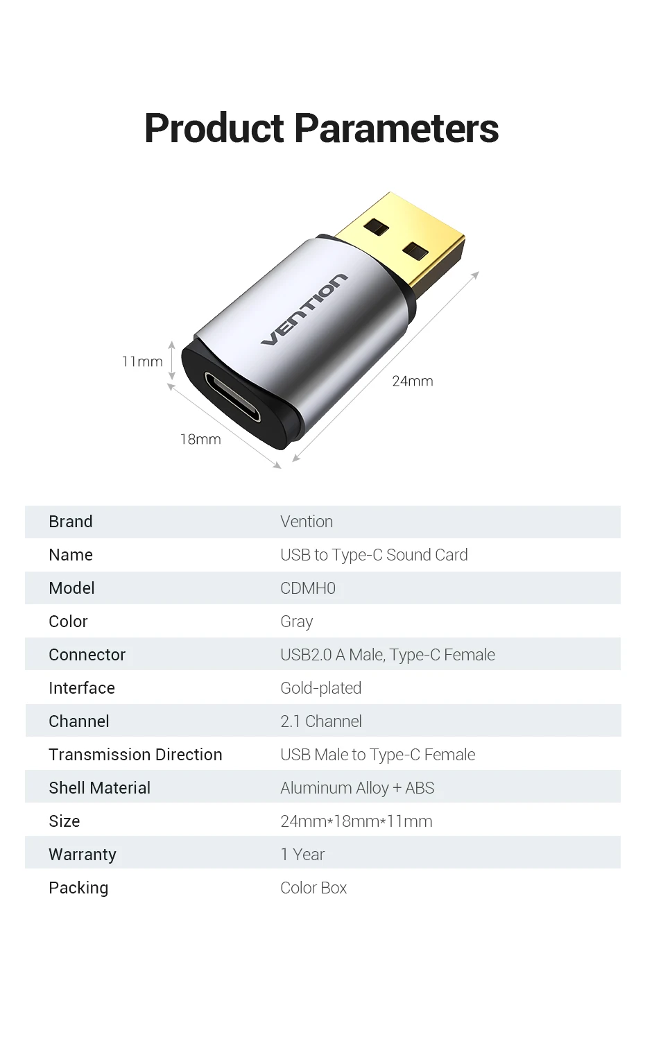 Vention новая внешняя USB звуковая карта USB к USB C аудио адаптер для наушников Звуковая карта для ноутбука PS4 usb type C звуковая карта