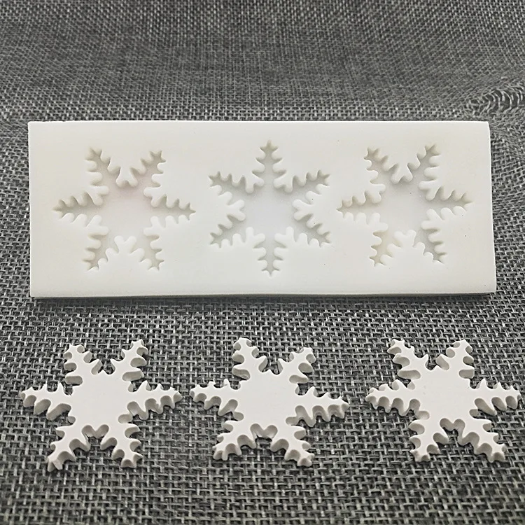 

Luyou christmas decorations snowflake Lace chocolate Party DIY fondant baking tools cake decorating tools silicone mold FM1726