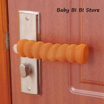 

Baby Child Doorknob Pad Case Spiral Anti-collision Door Handle Protective Sleeve Kids Safety Gates and Doorways