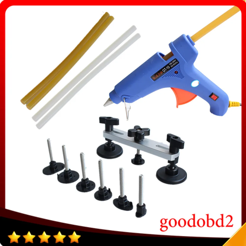 

PDR Tool Set Paintless Dent Puller Remover Pulling Bridge Dent Removal Hand Tool+Glue gun 100W For Car Dent Repair Tool PDR Kits