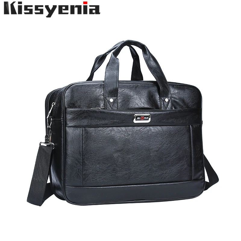 Kissyenia العلامة التجارية بو حقيبة كمبيوتر محمول الرجال حقيبة السفر حقيبة قدرة كبيرة كمبيوتر محمول للأعمال الرجال حقيبة بولسا MasculinaKS1321