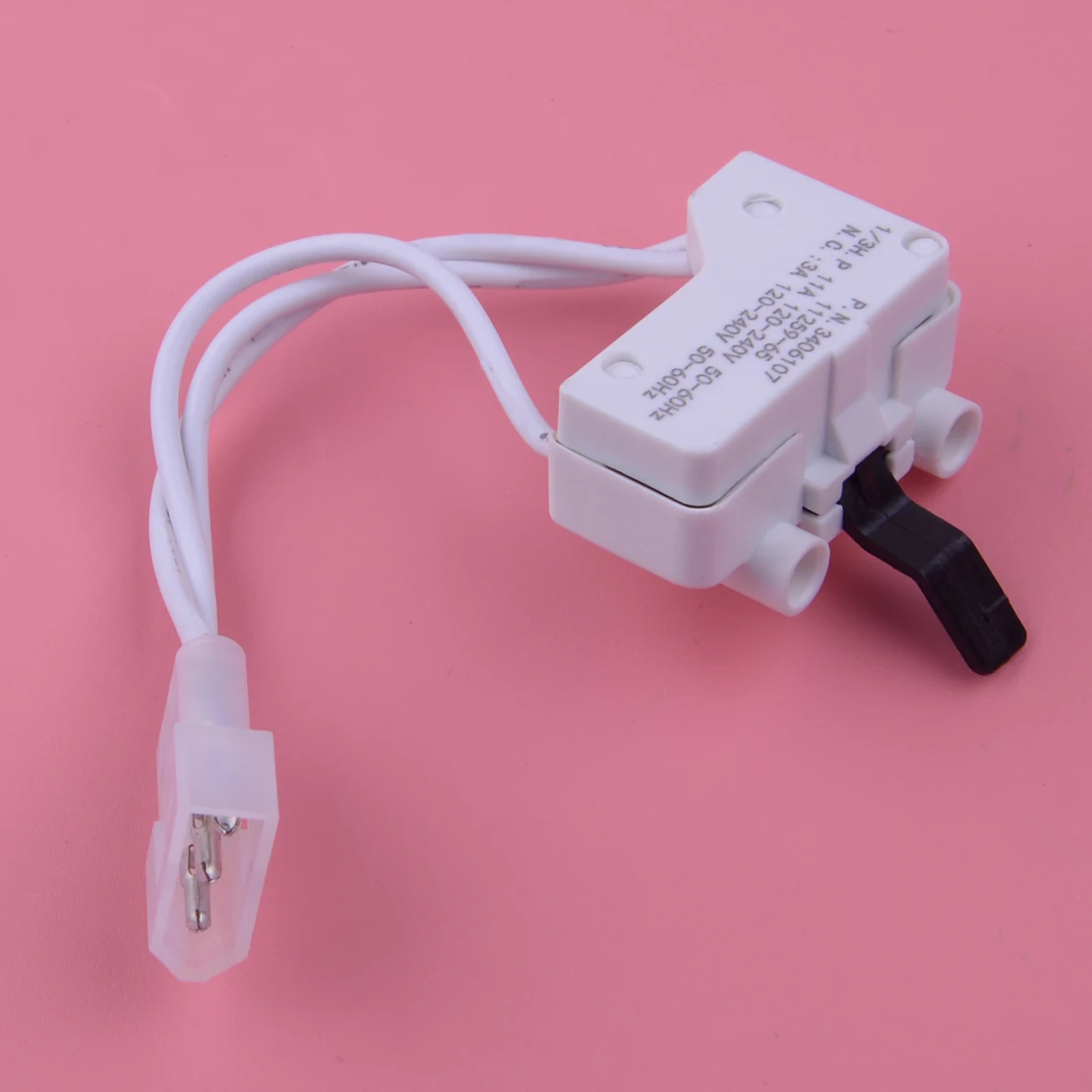 LETAOSK 1Pc White Plastic 3406107 3406109 Dryer Door Switch Kit Fit for Whirlpool Kenmore Sears