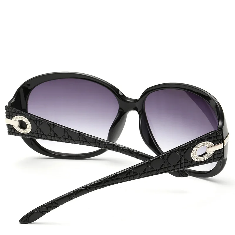 Элегантные Круглые Солнцезащитные очки для женщин, фирменный дизайн, модные градиентные солнцезащитные очки для женщин, металлическое украшение из кристаллов, солнцезащитные очки для женщин