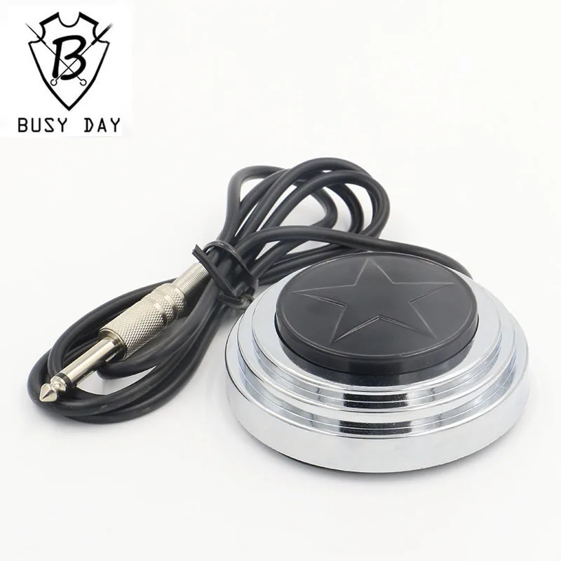 Venta caliente tatuaje Fuente De alimentación interruptor De pie De acero inoxidable Real Fuente De alimentación tatuaje redonda 360 estrella envío libre Venta caliente tatuaje Fuente De alimentación interruptor De pie De acero inoxidable Real Fuente De alimentación tatuaje redonda 360 estrella envío libre